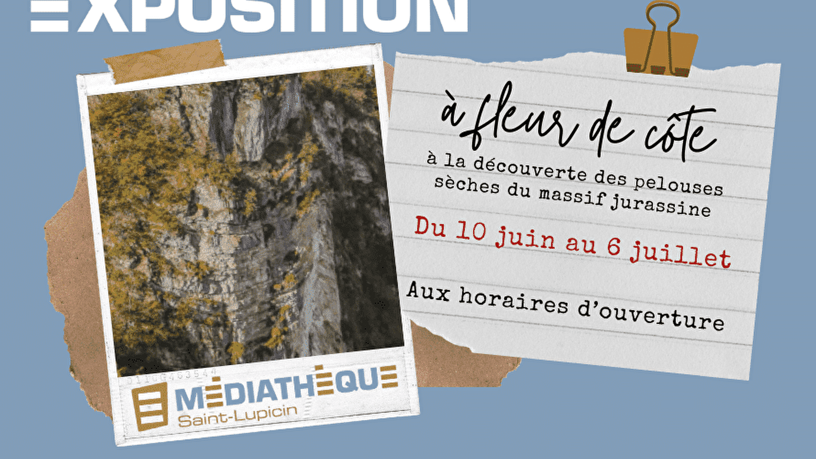 Médiathèque de Saint-Lupicin : Exposition