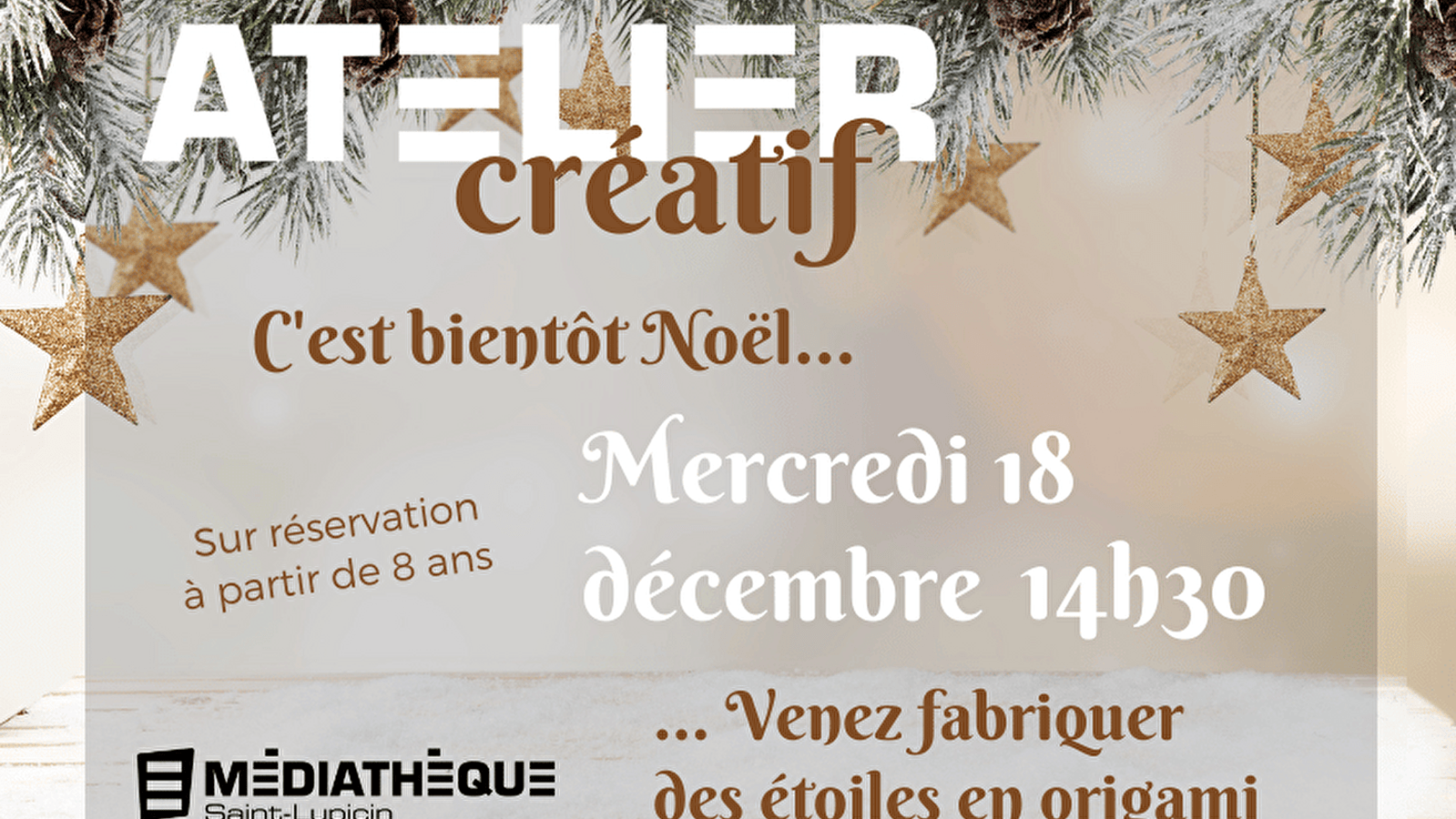 Médiathèque de Saint-Lupicin : Atelier créatif