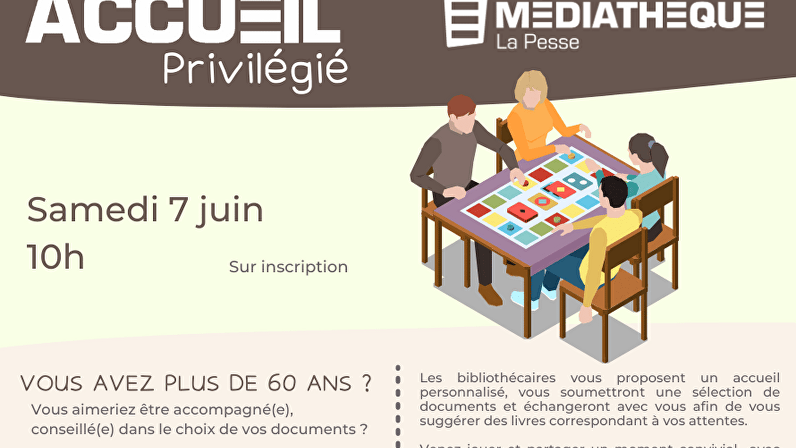 Médiathèque La Pesse : Accueil privilégié