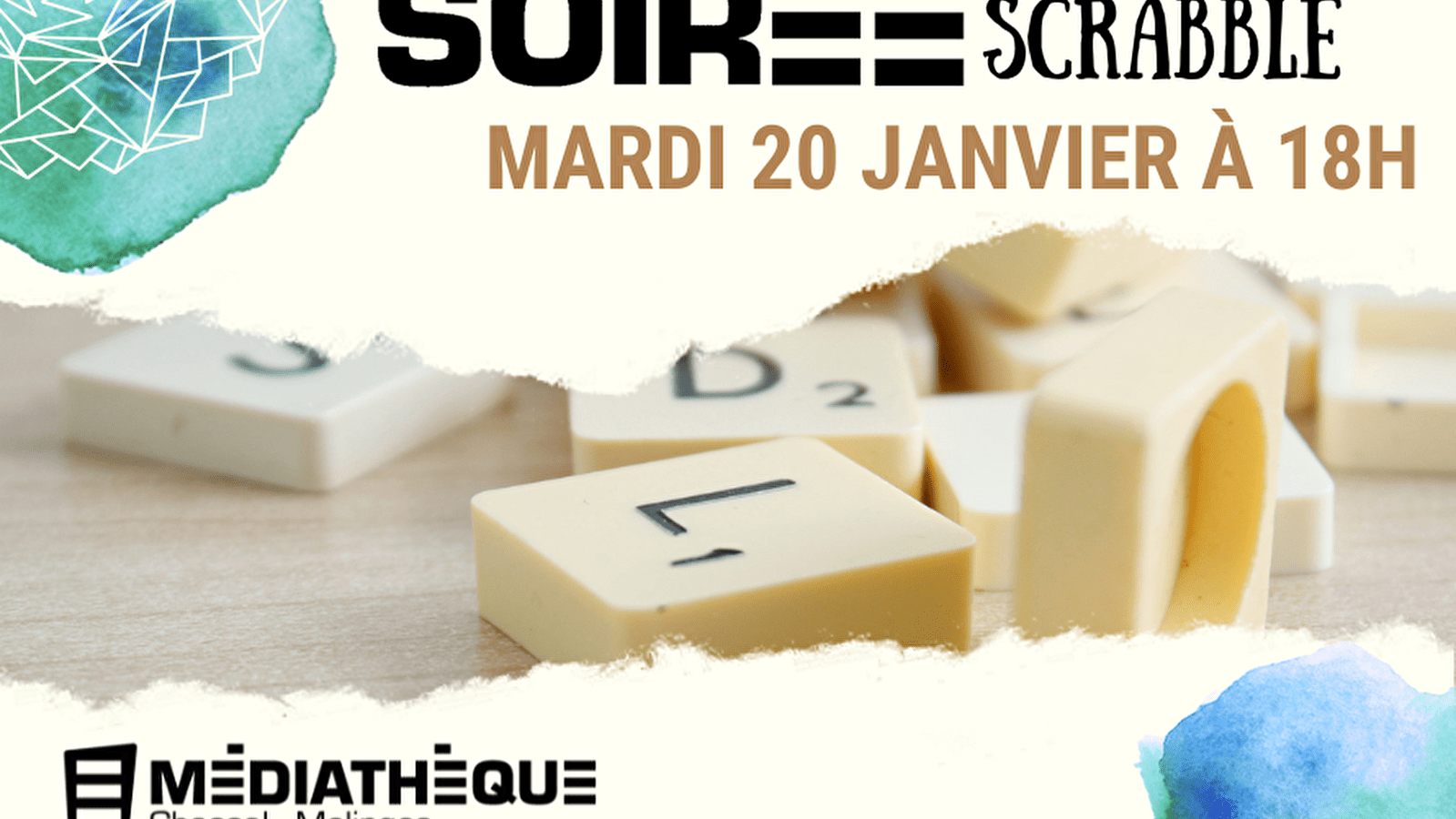 Médiathèque de Chassal-Molinges : Soirée Scrabble