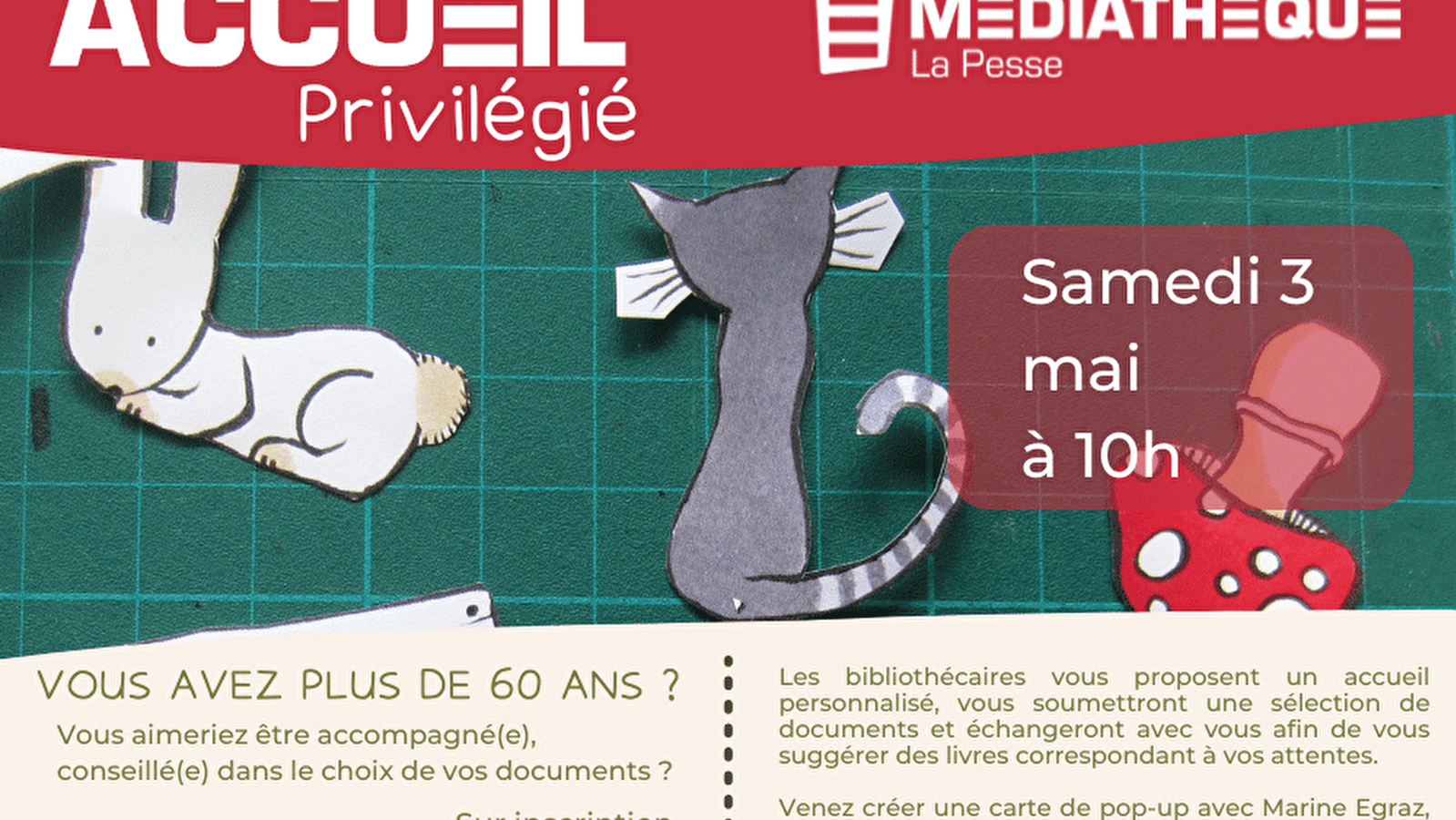 Médiathèque de la Pesse : Accueil privilégié