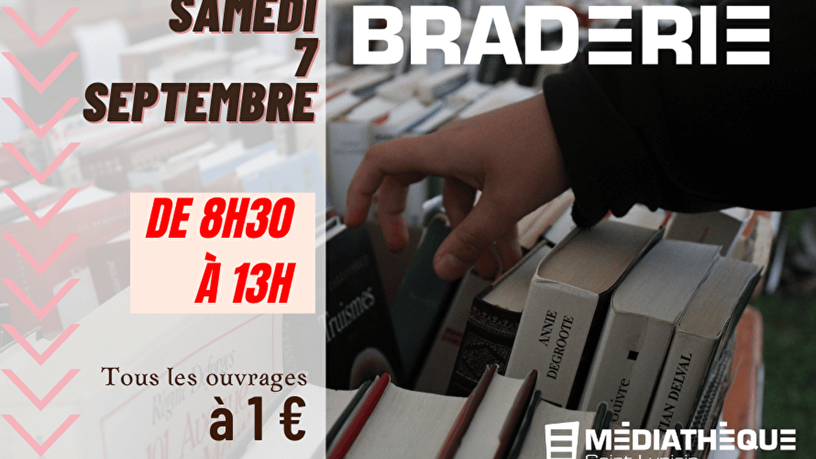Médiathèque Haut-Jura Saint-Claude : SAINT-LUPICIN - Braderie de livres