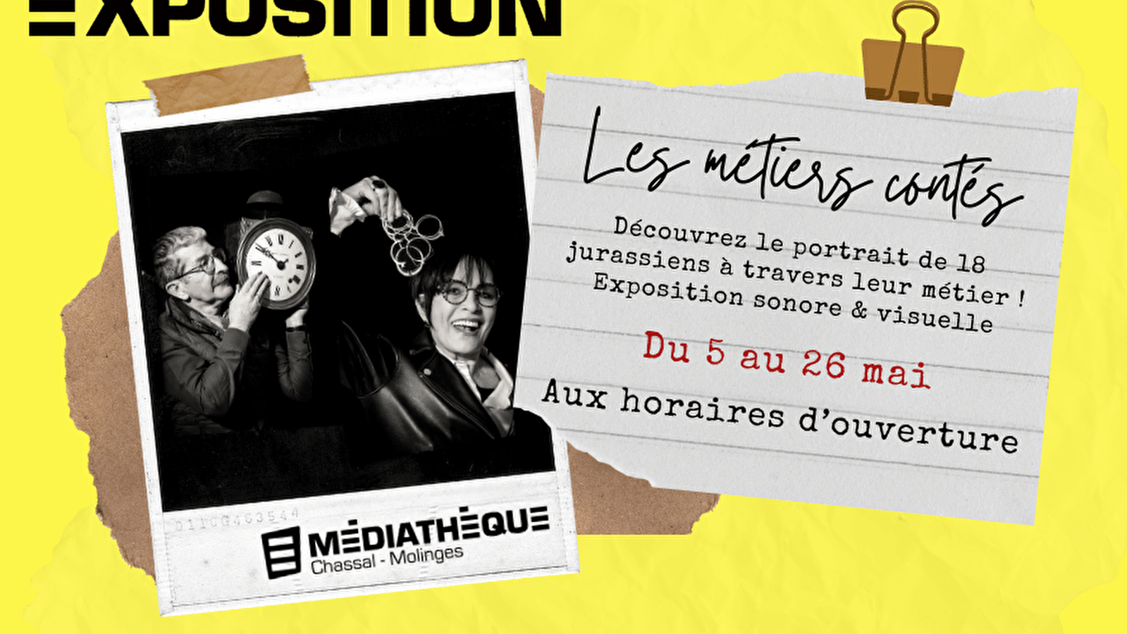 Médiathèque de Chassal-Molinges : Exposition