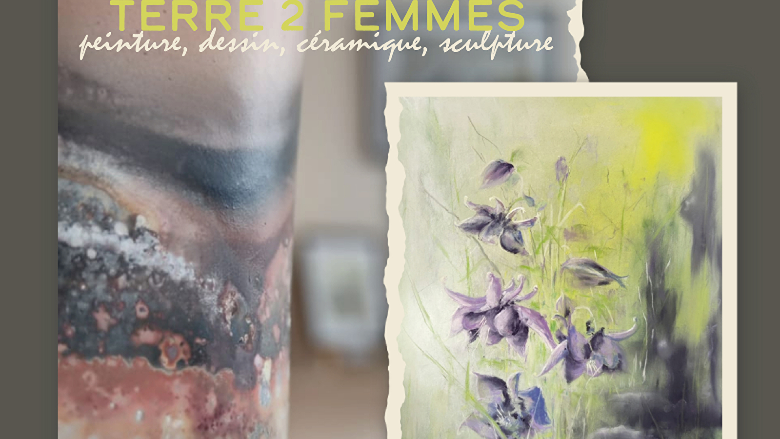 Ville de Saint-Claude - Exposition novembre 2024 : Florence Le Guennec & Lydie Broissand - Peinture, dessin, céramique & sculpture