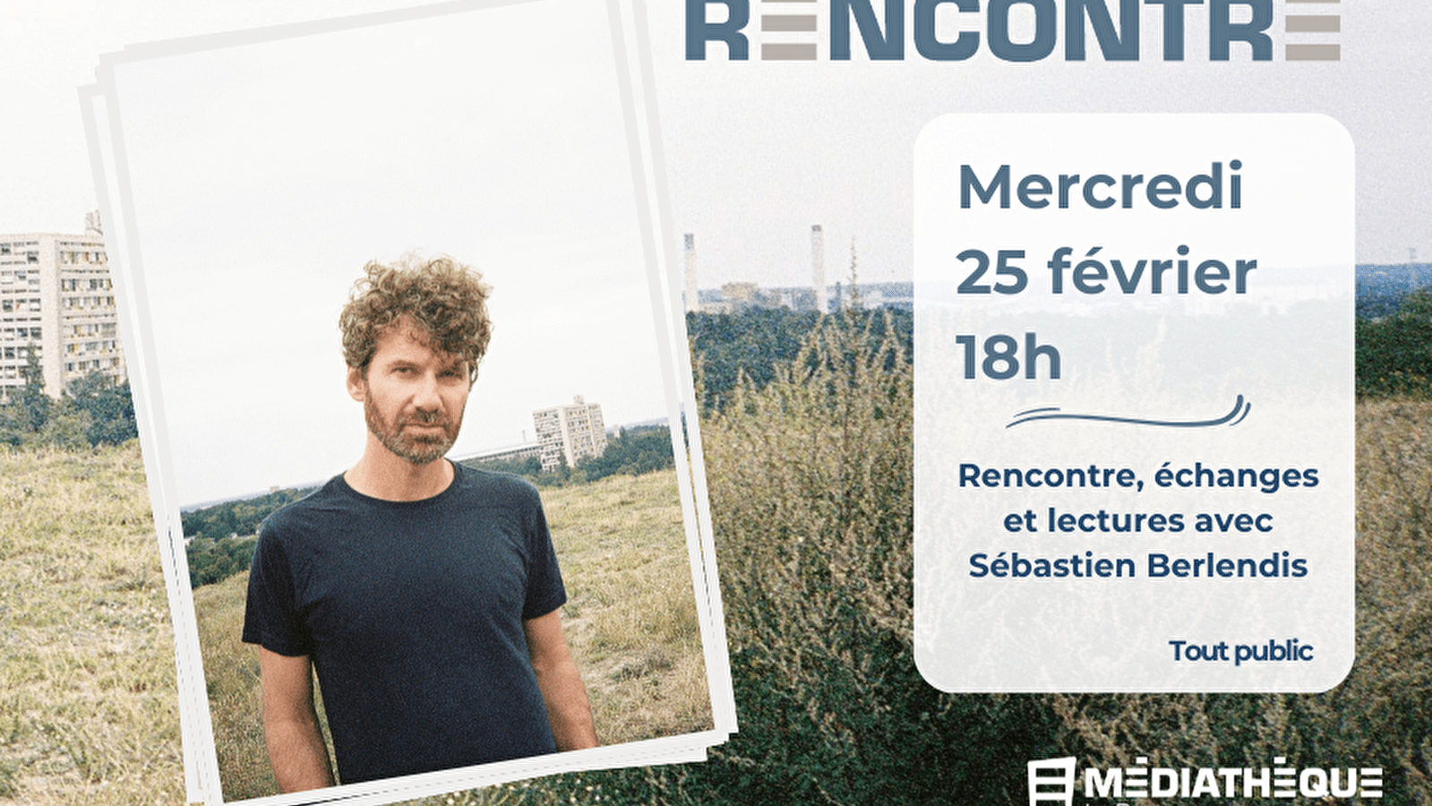 Médiathèque de la Pesse : Rencontre avec Sébastien Berlendis