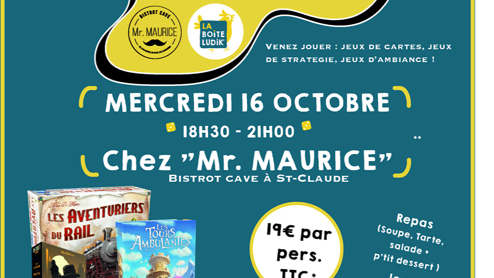Bar Mr. Maurice - Soirée Jeux de Société
