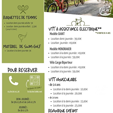 Location de VTT & VTTAE au Duchet