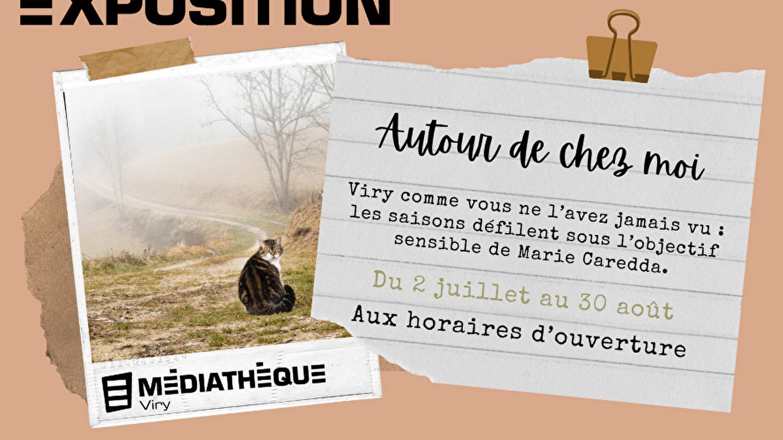 Médiathèque de Viry : Exposition 'Autour de ma maison'
