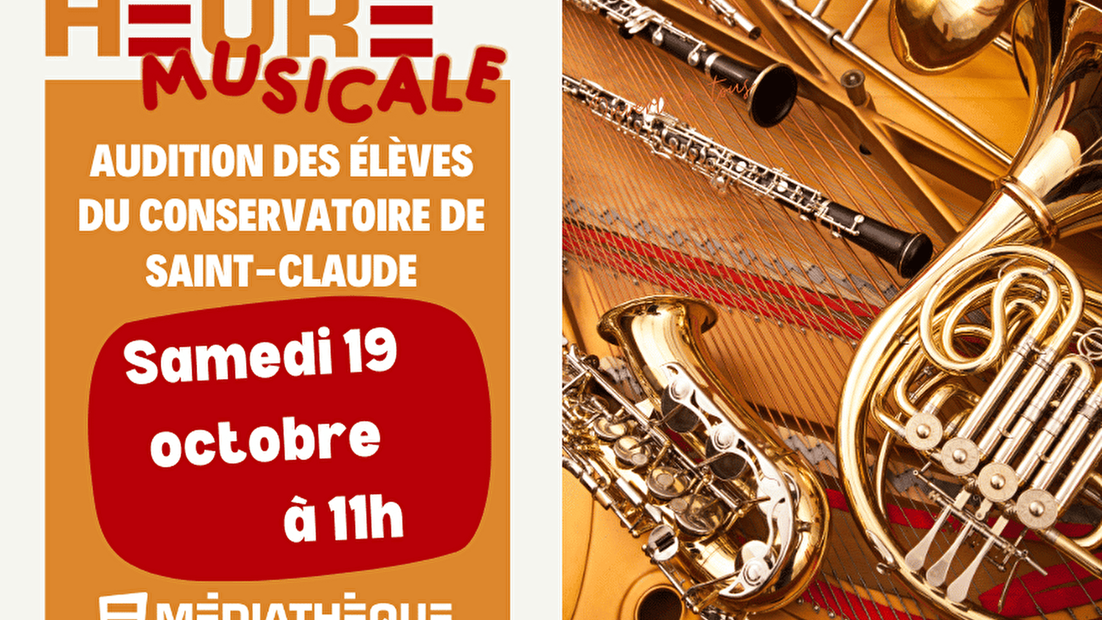 Médiathèque de Saint-Lupicin : Heure musicale