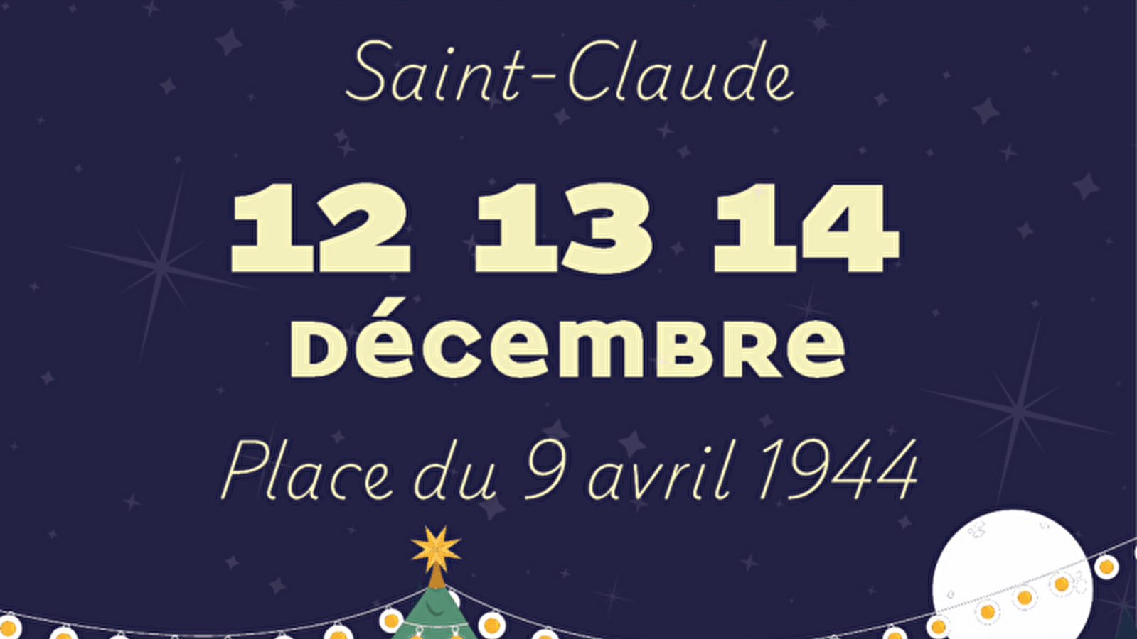 Ville de Saint-Claude - Marché de Noël 2025