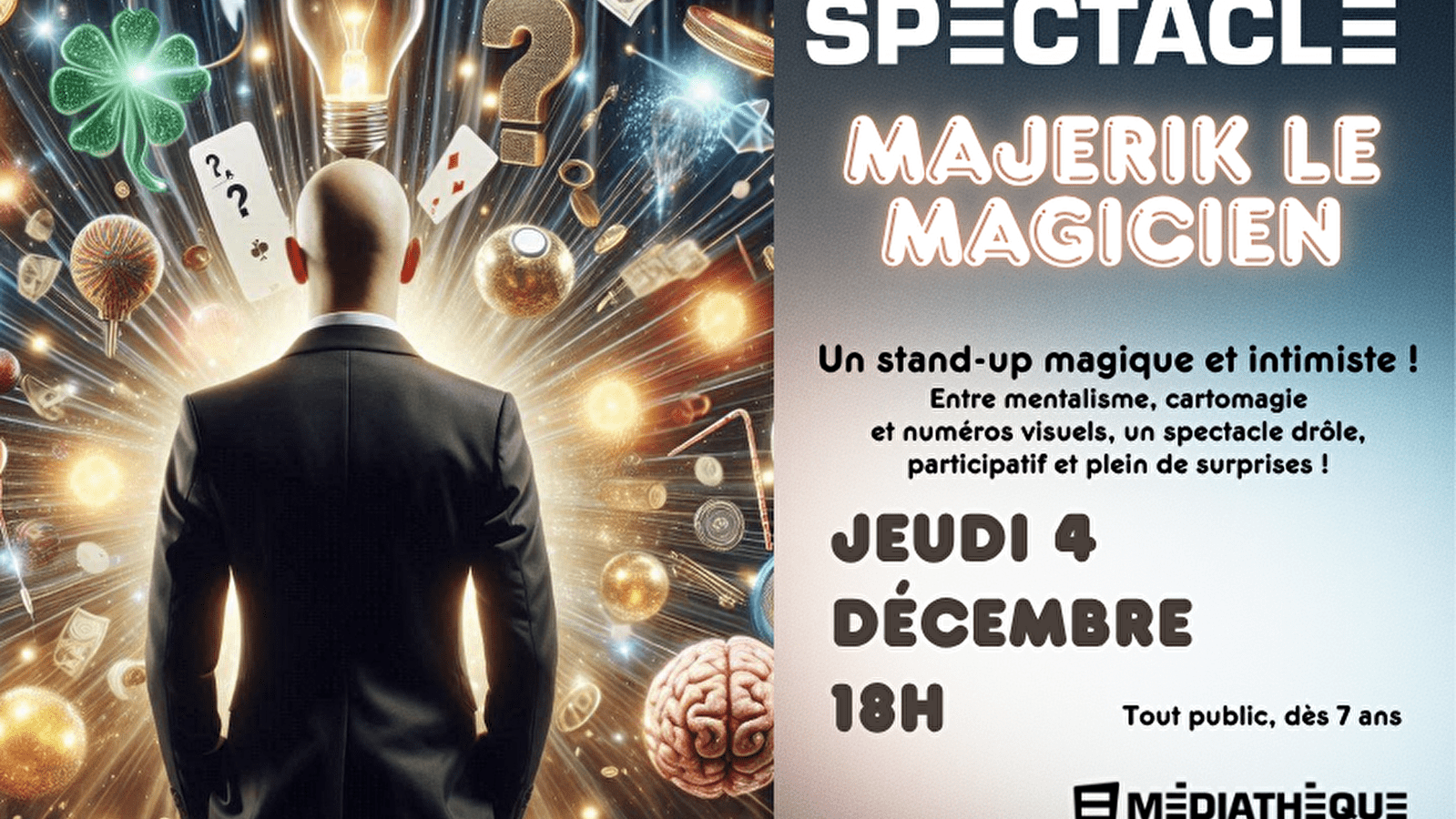 Médiathèque de Saint-Lupicin : Spectacle de magie