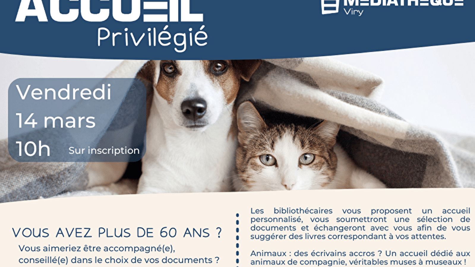 Médiathèque de Viry : Accueil privilégié