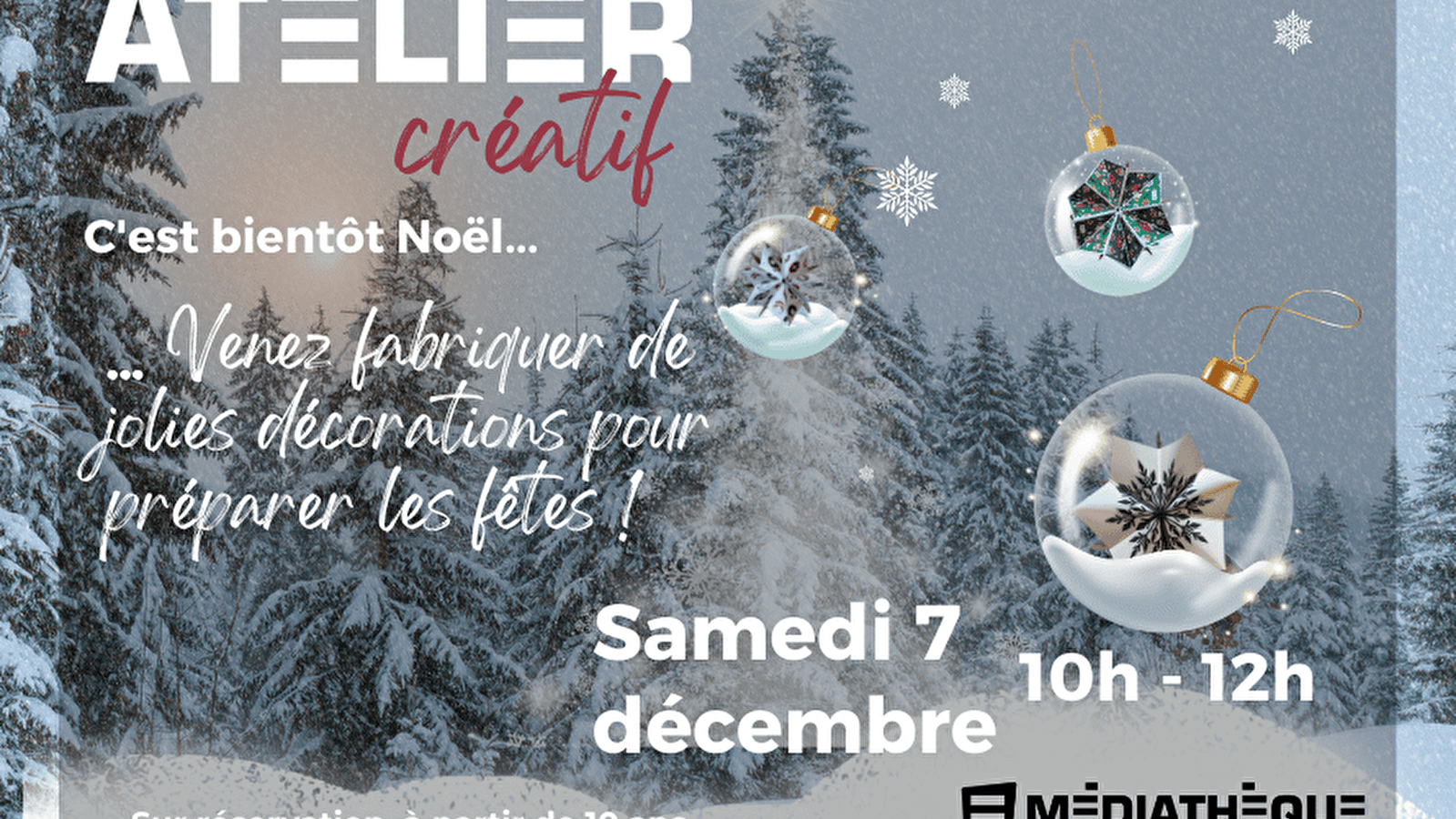 Médiathèque de Septmoncel : Atelier créatif
