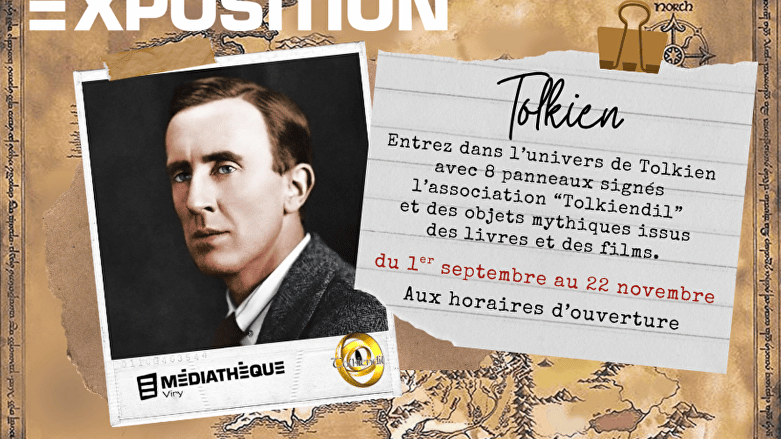 Médiathèque de Viry : Exposition 'Plongez dans l'univers de Tolkien'