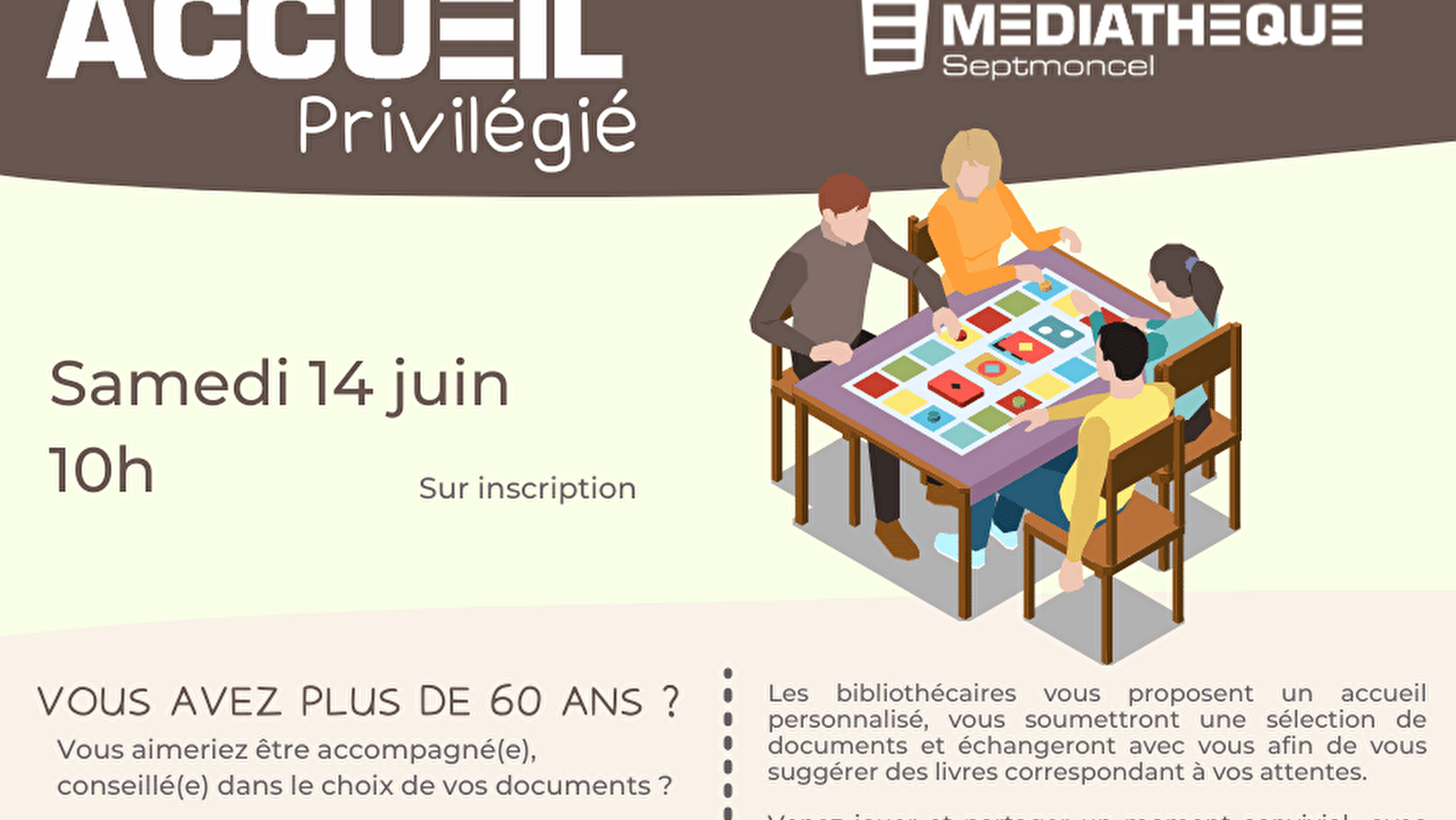 Médiathèque de Septmoncel : Accueil privilégié