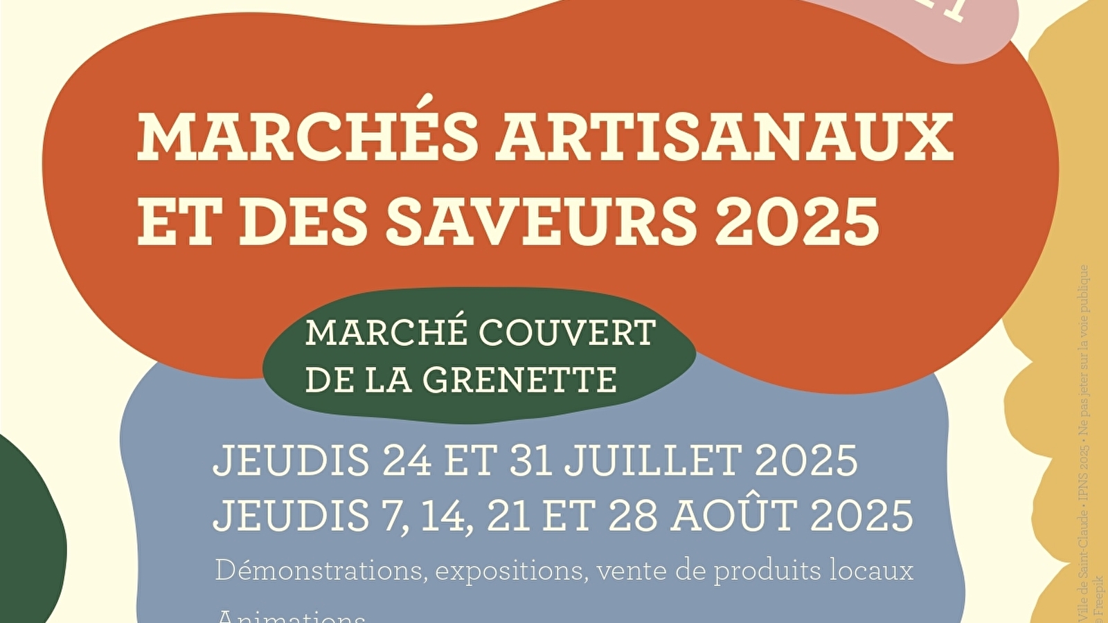 Marchés artisanaux et des saveurs 2025